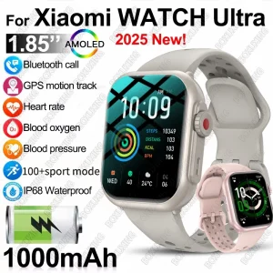 Smart Watch Men Women 1.85-Inch Full Touch Screen