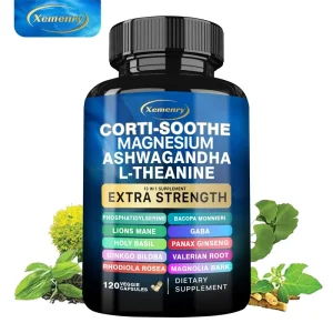 Supplement with Magnesium, Ashwagandha, L-Theanine