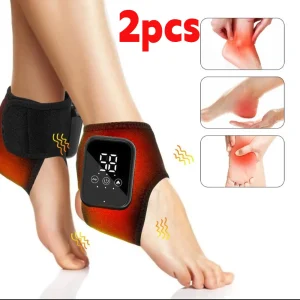 Electric Heat And Vibration Ankle Massager Infrared Hot Compress